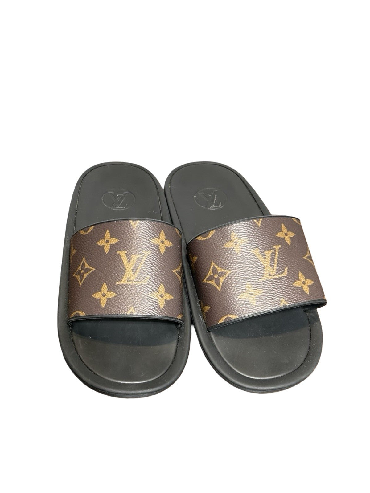 Louis Vuitton Monogram Slide  Brown/Black Slip-On Women LV Size 37 EU / US - 7