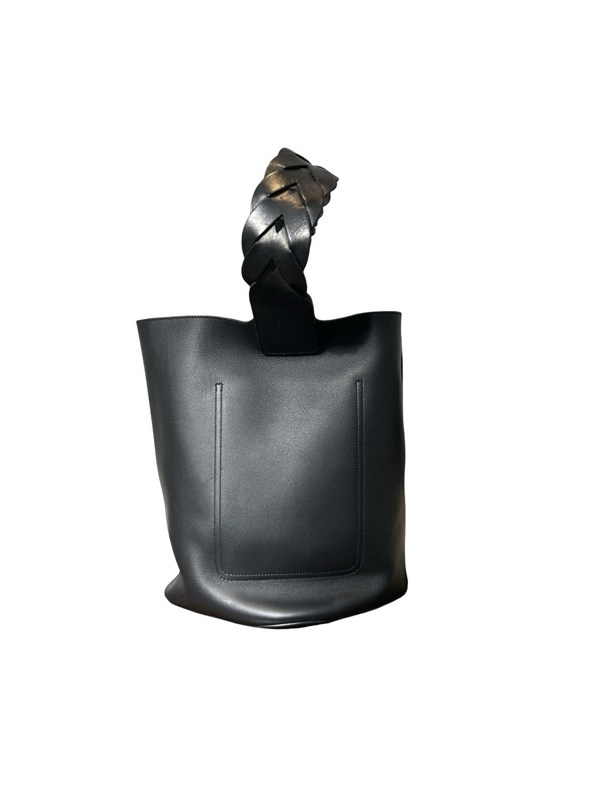 Loewe Leather Pebble 2024 Black Bucket Bag 