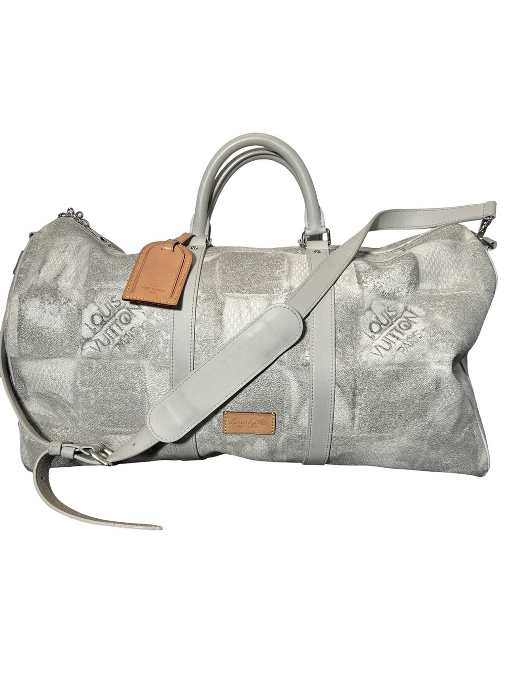 Louis Vuitton Keepall Bandouliere 50 in Stone Grey