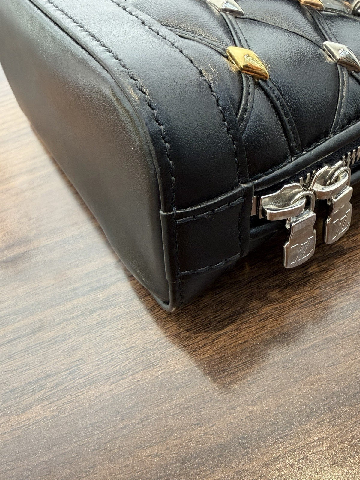Louis Vuitton Lambskin Alma Nano Small Shoulder Bag 