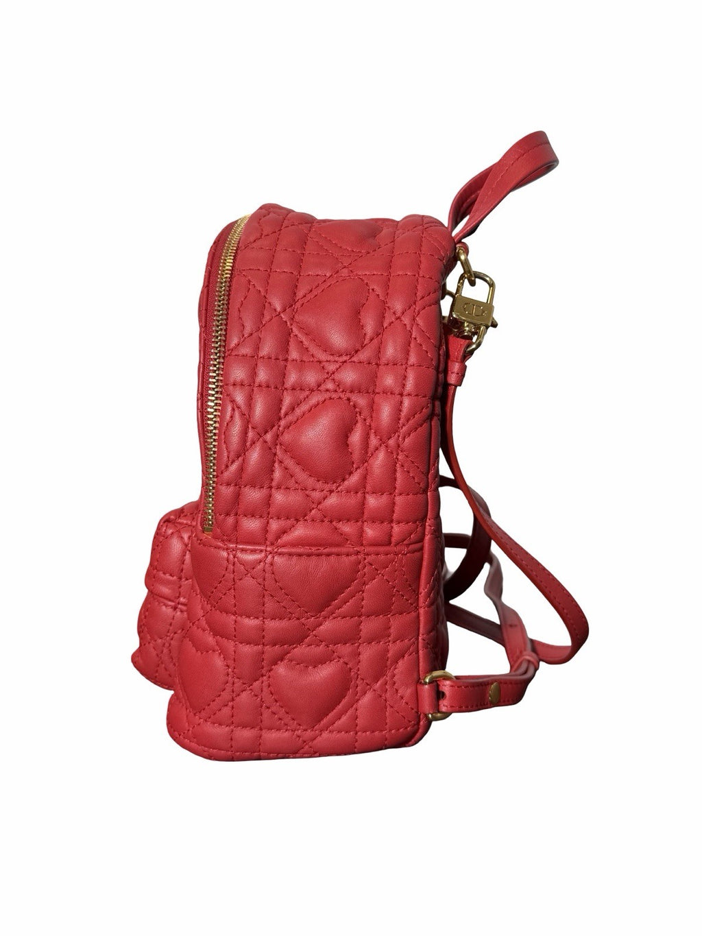Christian Dior Cannage Heart 3Way Mini Rucksack Daypack Backpack Lambskin