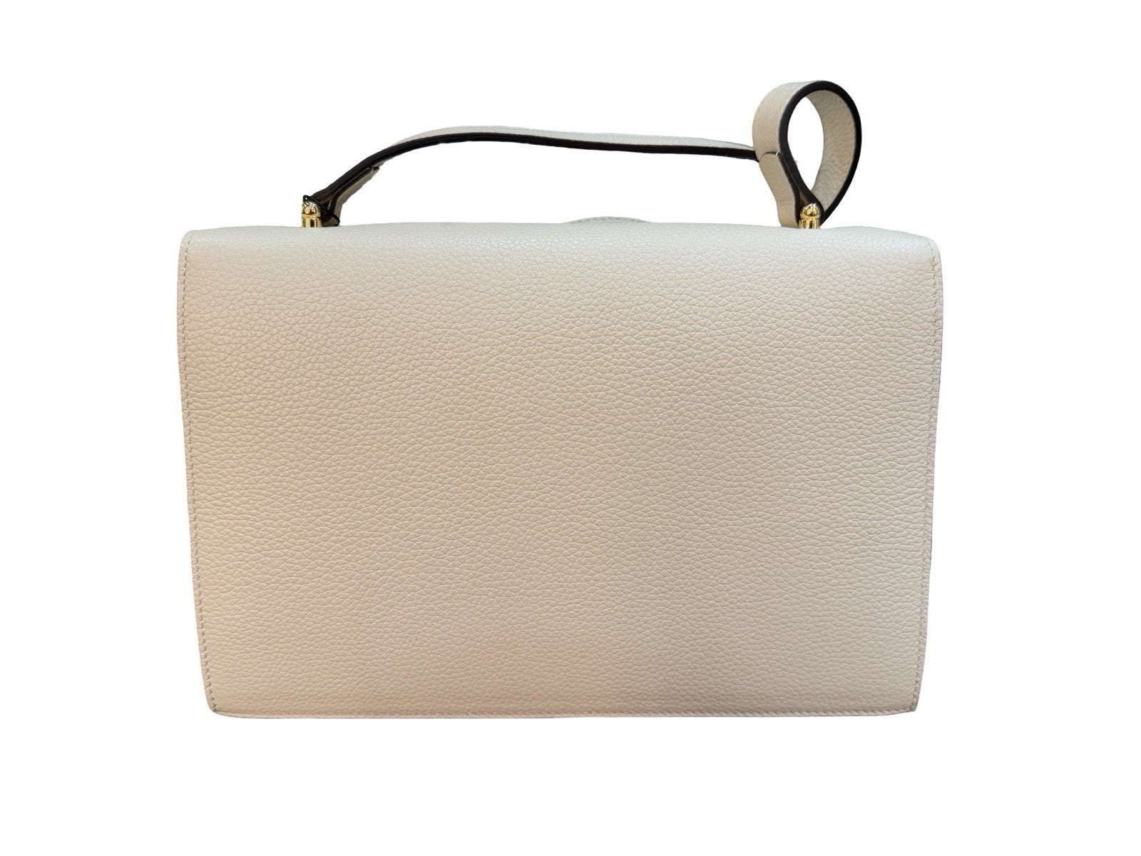 Gucci Zumi Flap Shoulder Bag Leather Small White