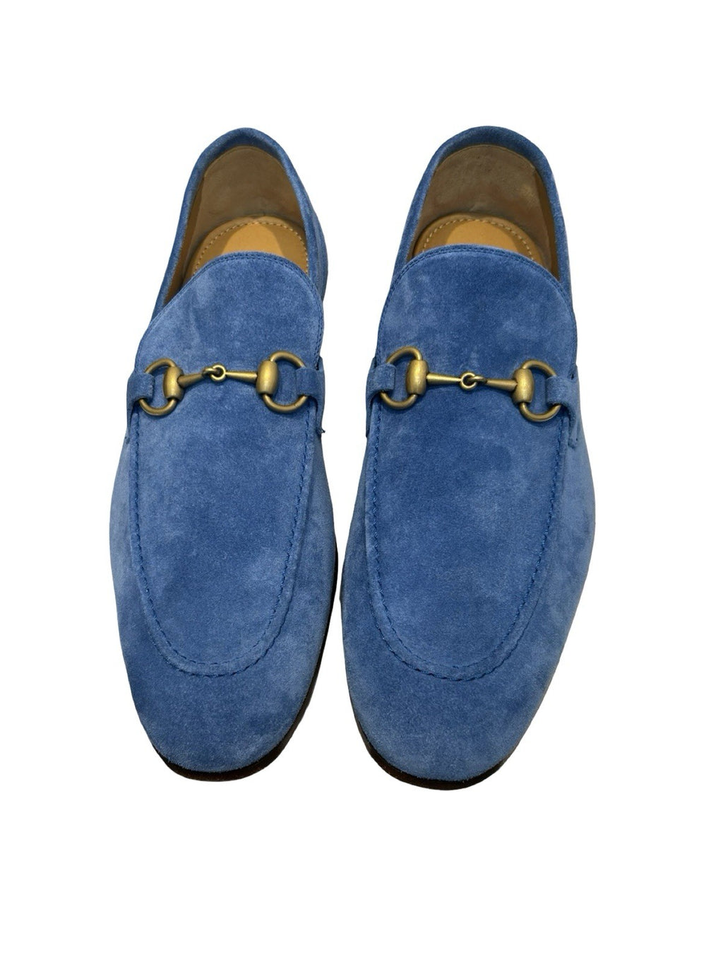 Gucci  Horsebit Accent Suede Loafers  Size-9