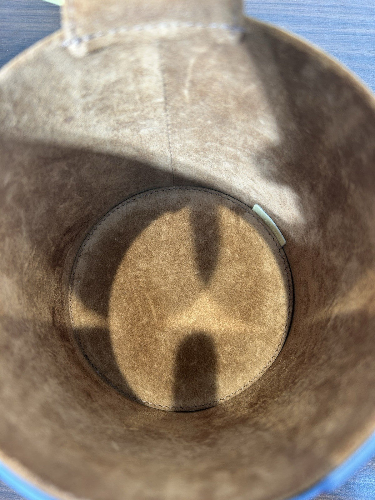 Casablanca Colorblock Calfskin Cylinder Top Handle Bag