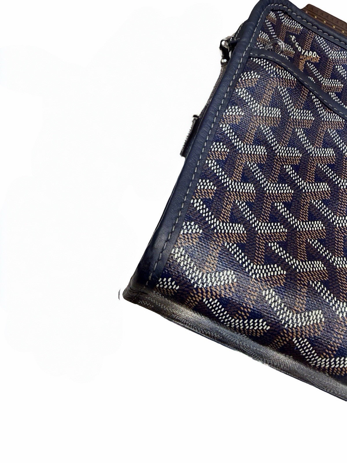 Goyard Goyardine Jouvance Blue Toiletry Pouch 