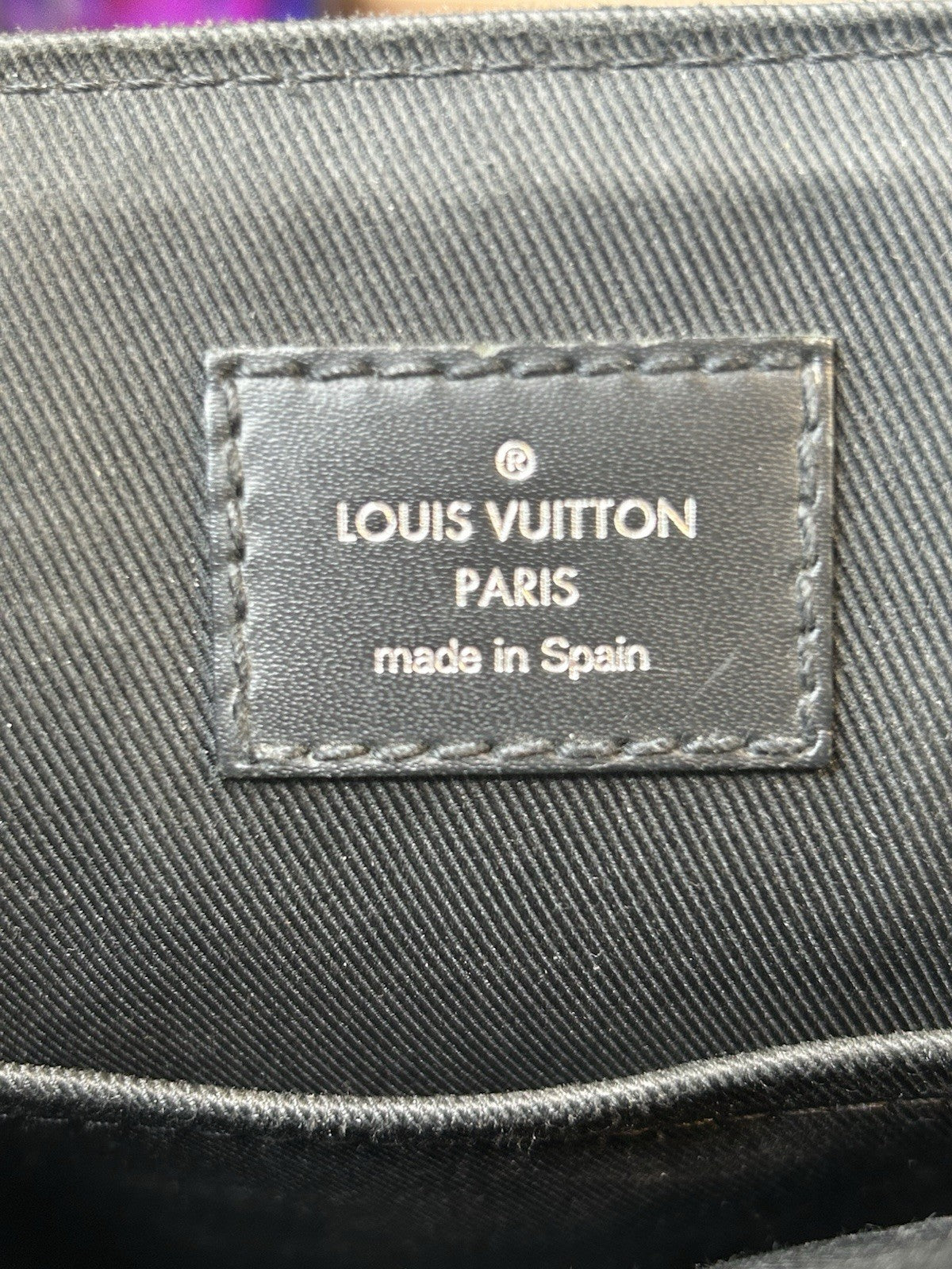 Louis Vuitton Black Monogram Eclipse District PM Messenger Bag