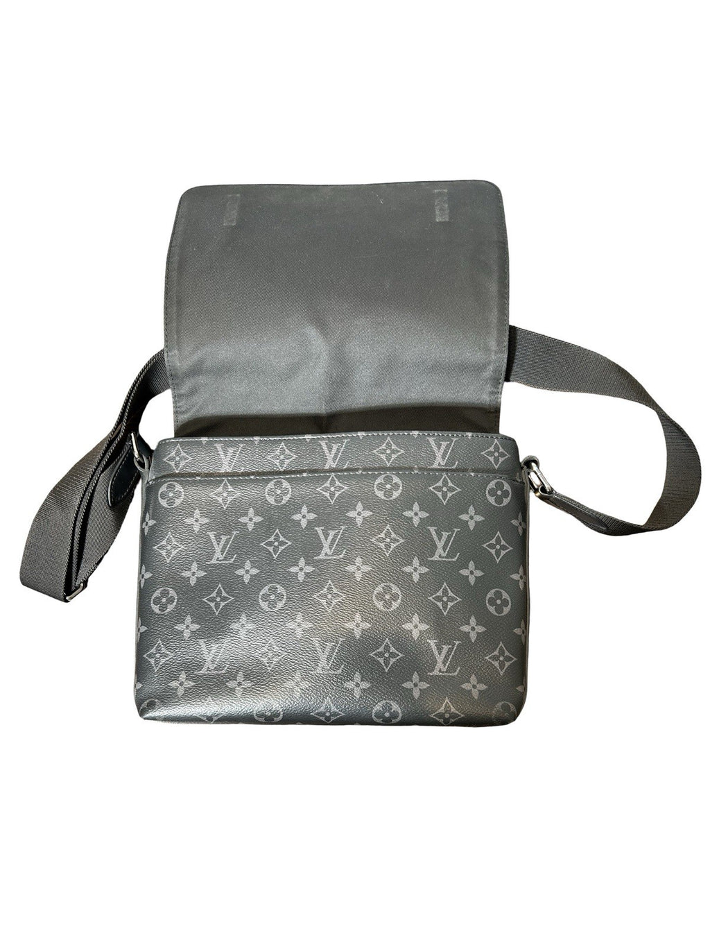 LOUIS VUITTON Monogram Eclipse District PM Black 