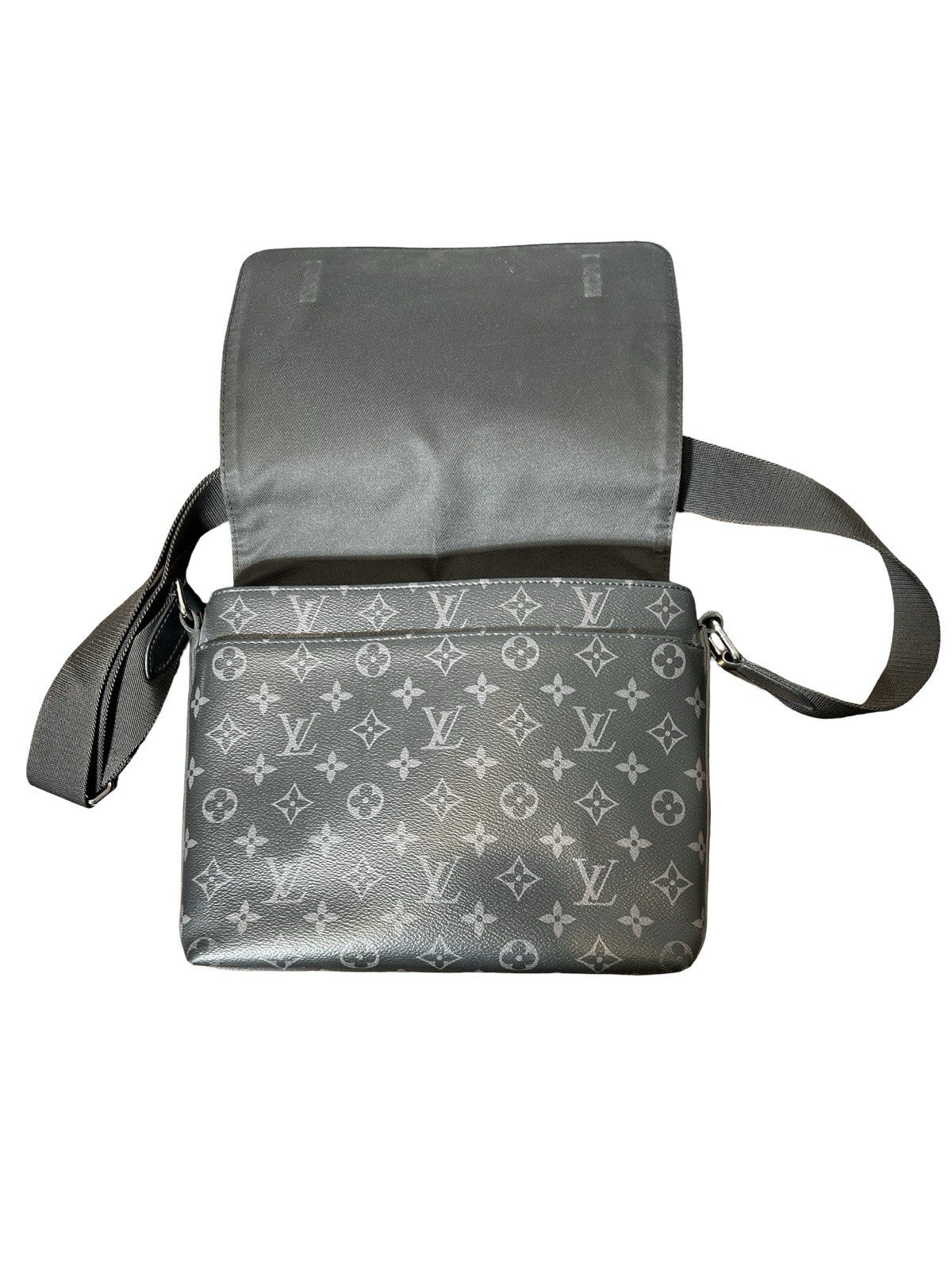 LOUIS VUITTON Monogram Eclipse District PM Black 