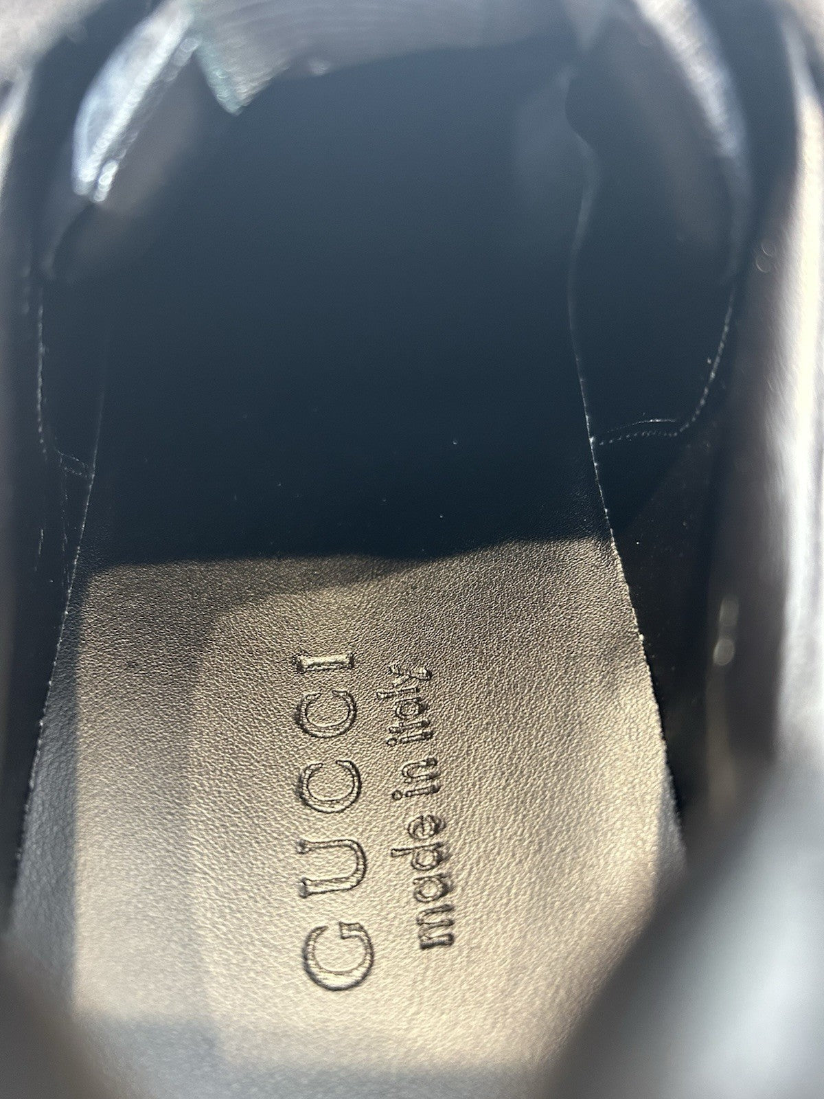 Gucci GG Rhyton Black Monogram Size 10.5US