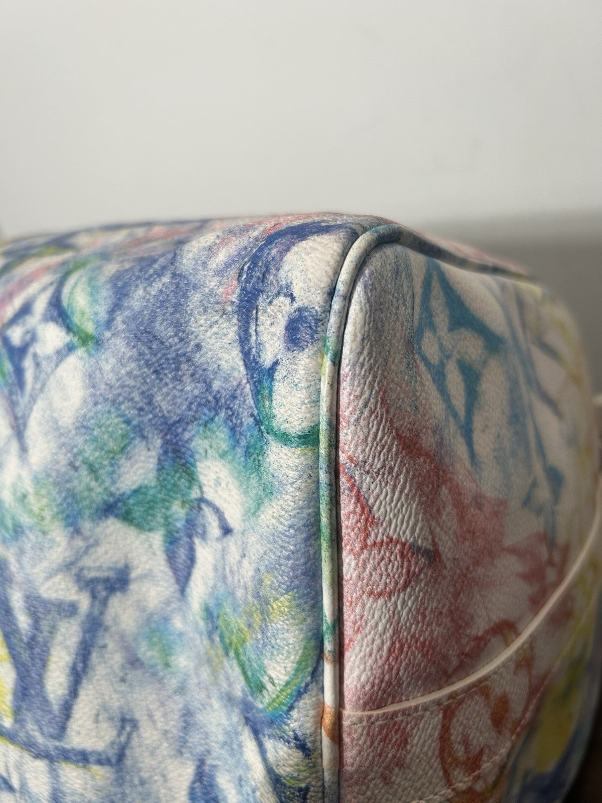 Keepall Bandouliere Bag Limited Edition Monogram Pastel Multicolor 50