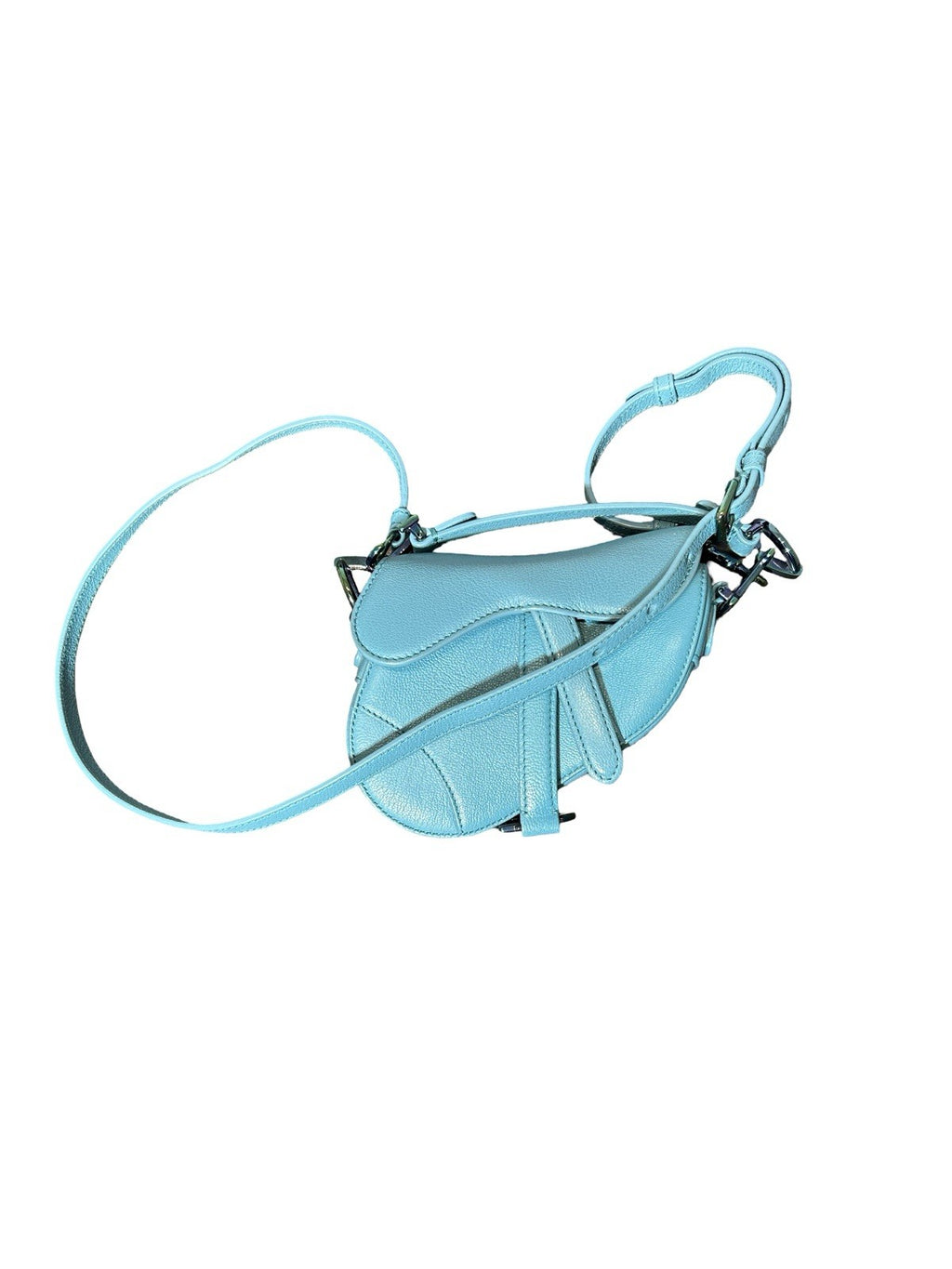 Christian Dior Leather Saddle Micro