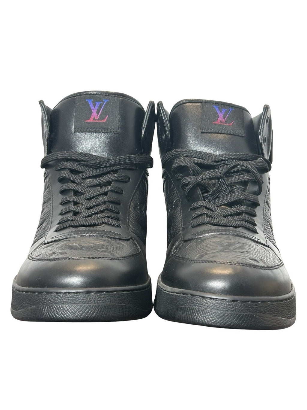Louis Vuitton LV Rivoli High-Top Black Monogram LV Size 10