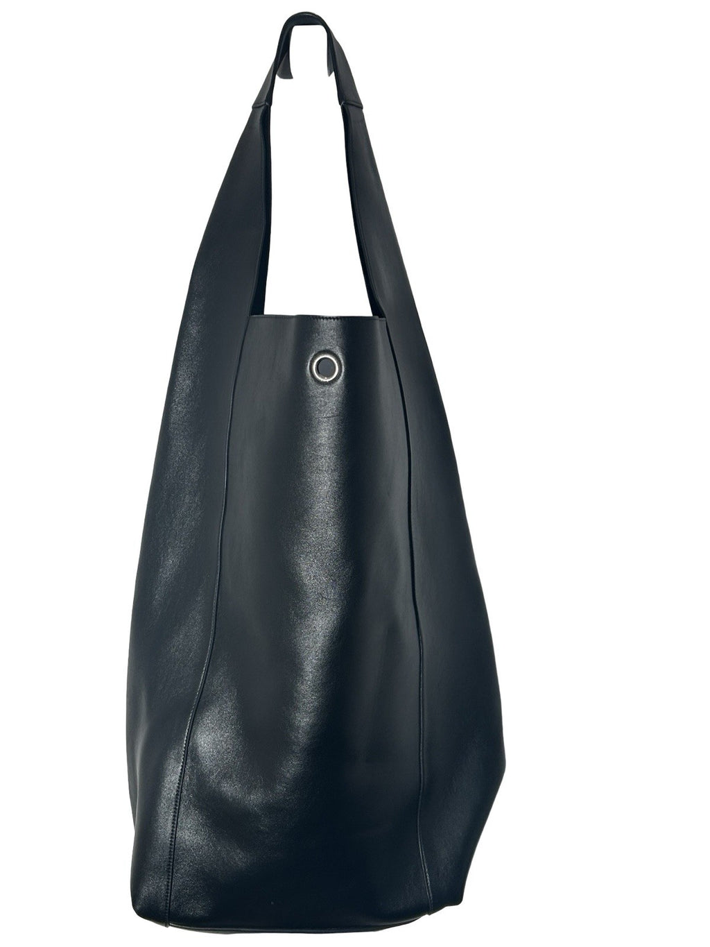 Saint Laurent Tanger tote bag in black smooth leather