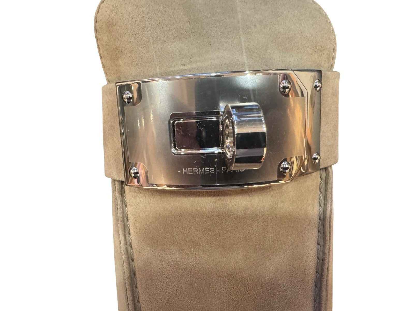 Hermes Lota Mule Beige Camel Suede EU 40 US 10￼