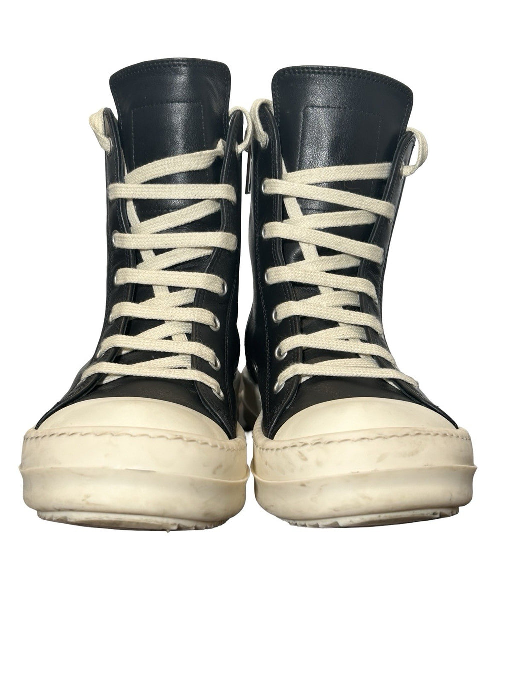 Rick Owen High-Top Leather Sneakers Size 37 EU Women