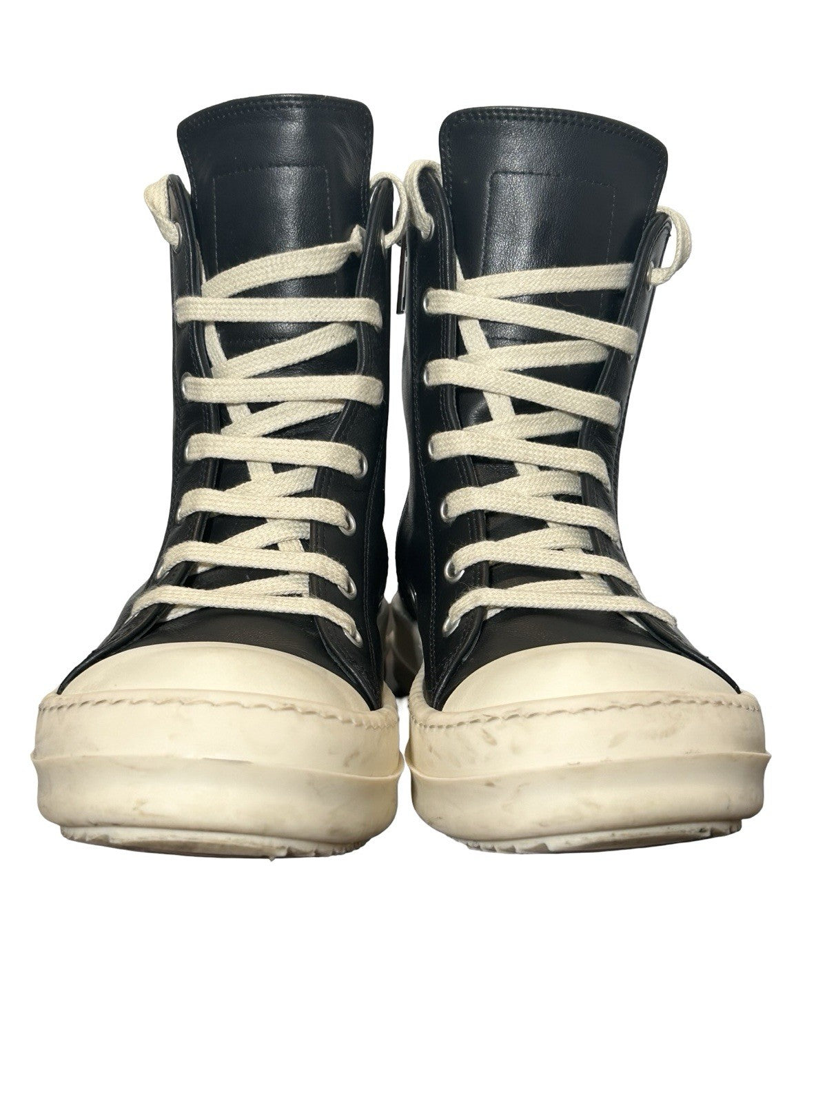 Rick Owen High-Top Leather Sneakers Size 37 EU Women
