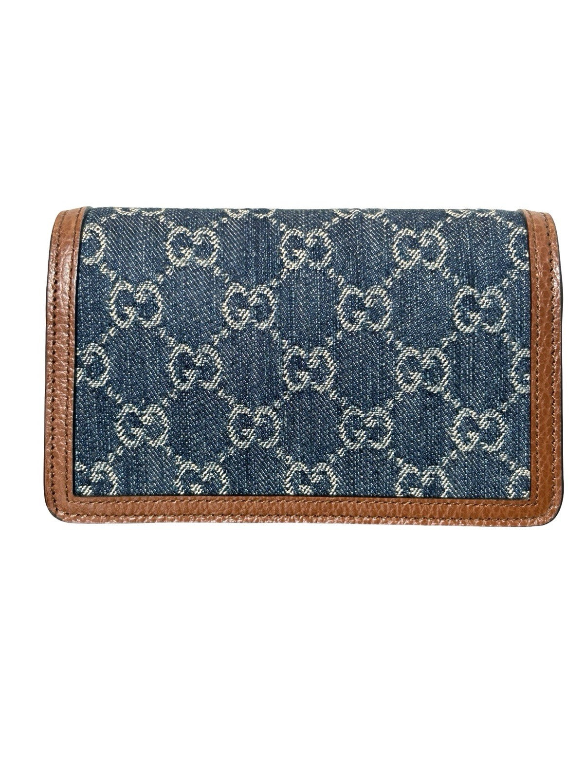 Gucci Mini GG Dionysus Denim Bag On Chain