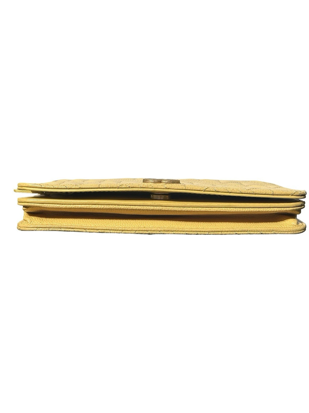 Chanel Wallet On Chain Yellow