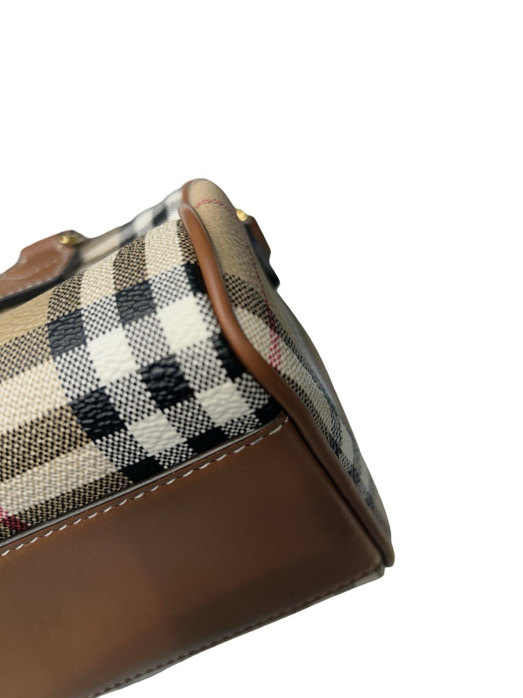 Burberry Mini Check Bowling Bag