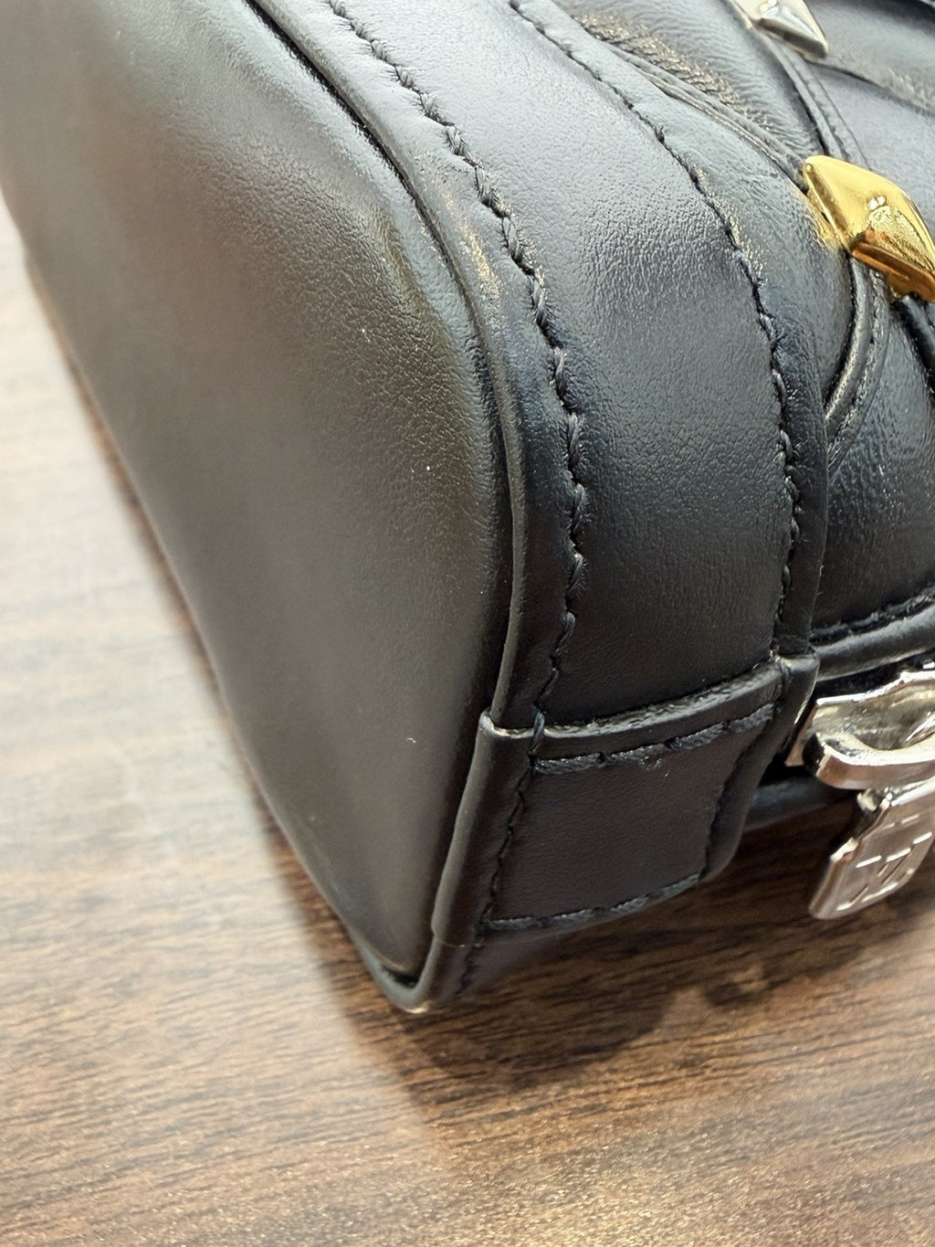 Louis Vuitton Lambskin Alma Nano Small Shoulder Bag 