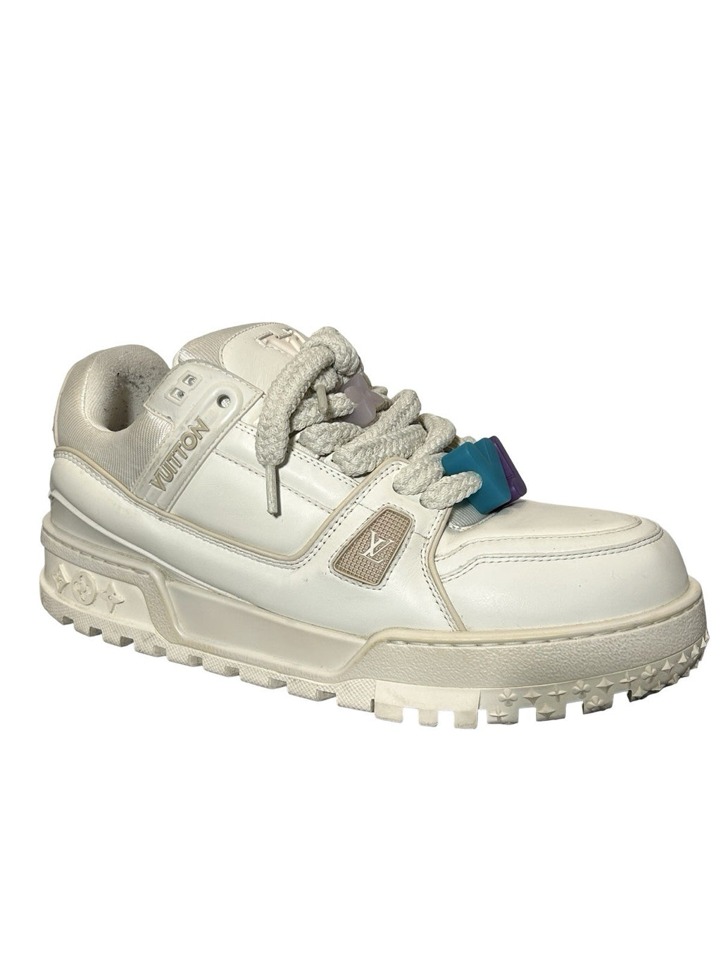 LOUIS VUITTON LV TRAINER MAXI SNEAKER WHITE VIRGIL ABLOH Size 10 LV / 11US