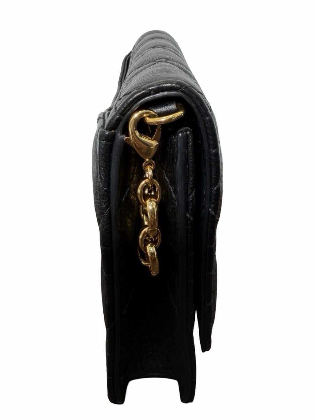 Dior Caro  Black Pouch with Chain 