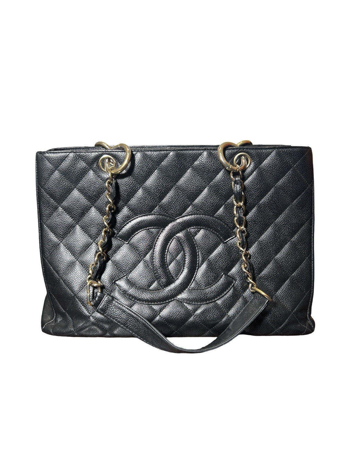 Chanel Caviar Grand Shopping Tote Black