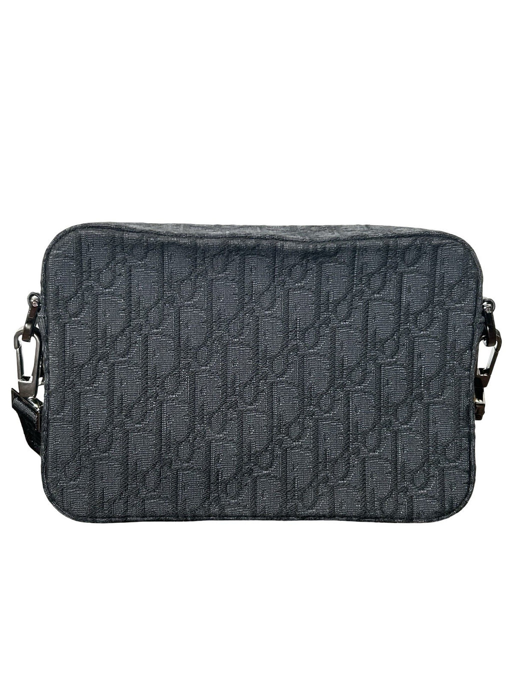 Christian Dior Safari Messenger Bag In Black Monogram Canvas