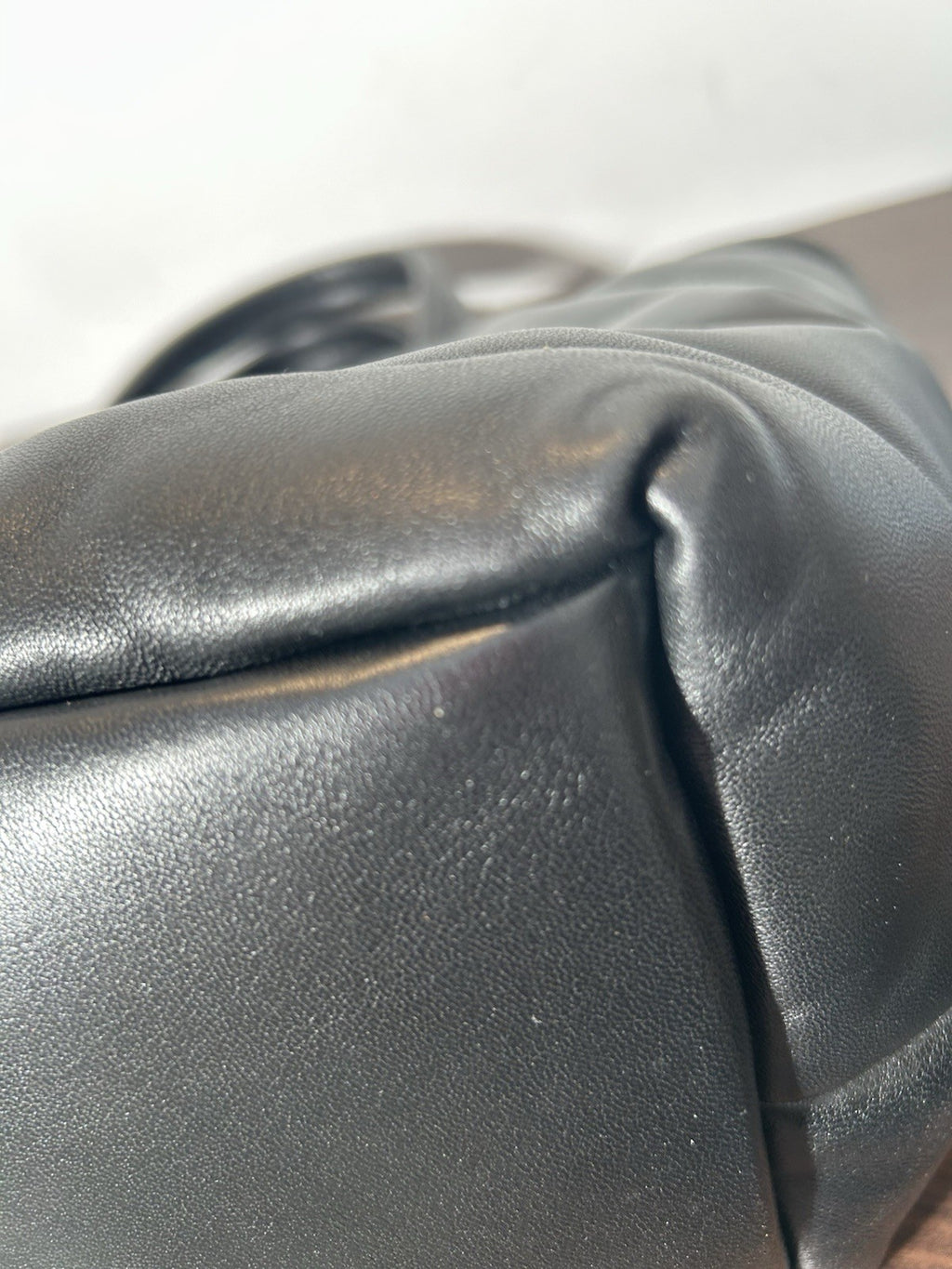 Saint Laurent YSL logo-debossed leather Puffer Tote Bag