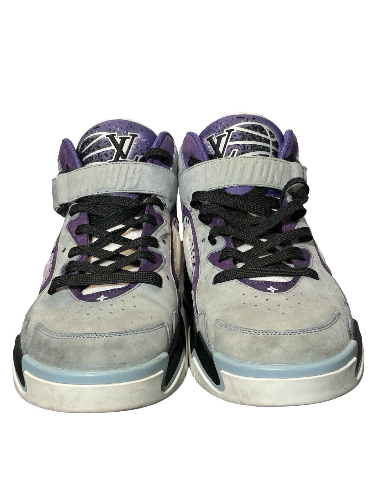 Louis Vuitton Trainer 2 High Top Sneakers Size 9.5 LV/ 10.5 Us