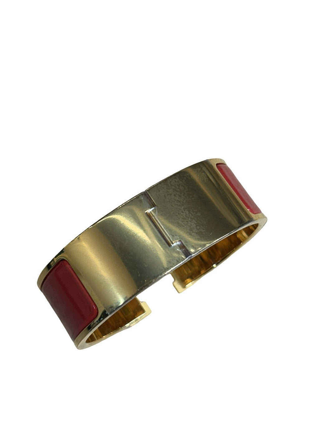 Hermès Clic Clac H Bracelet Enamel Red