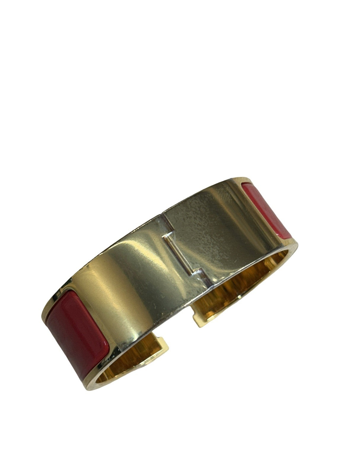 Hermès Clic Clac H Bracelet Enamel Red