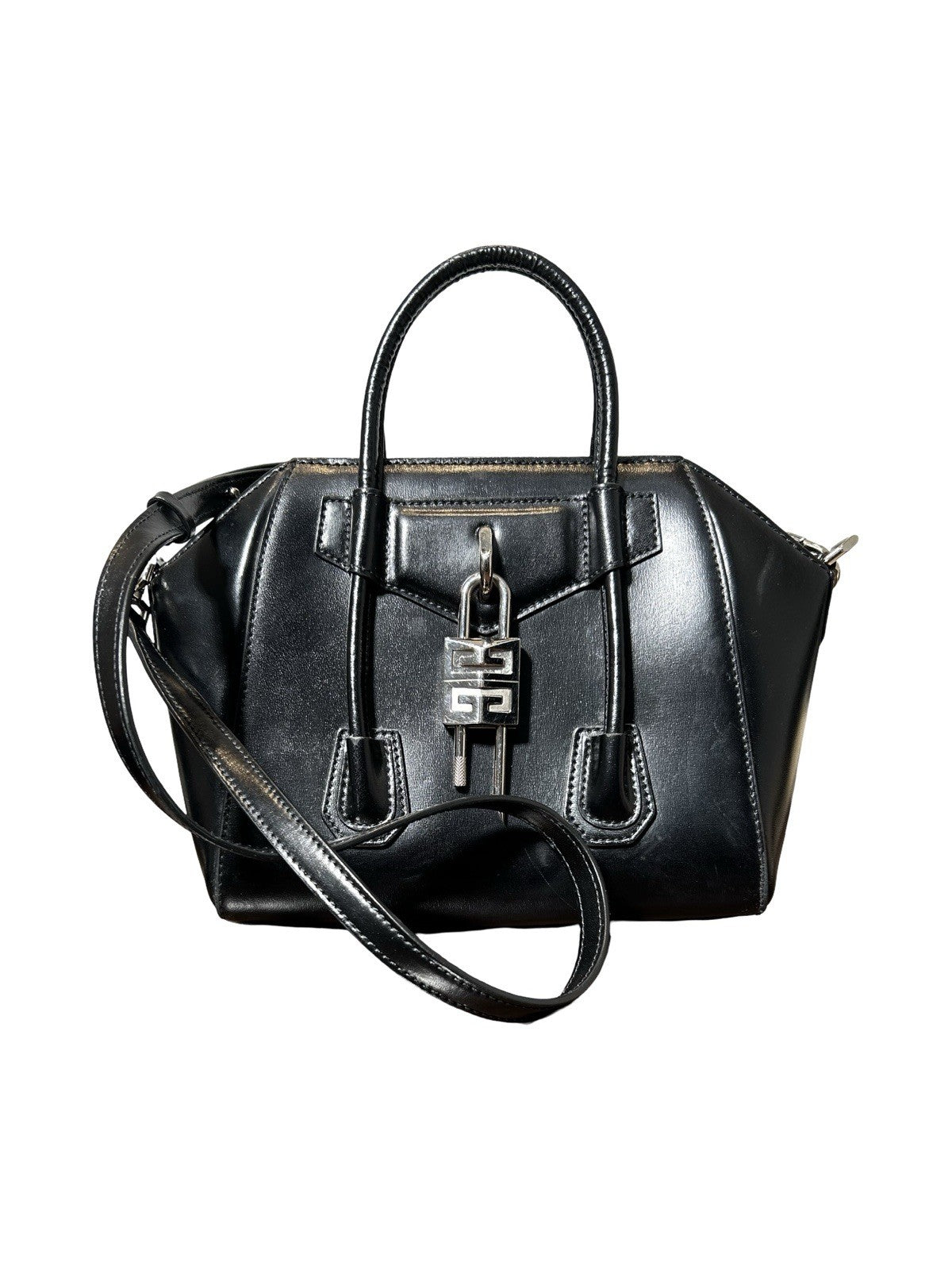 Givenchy Antigona Lock Bag Leather Mini
