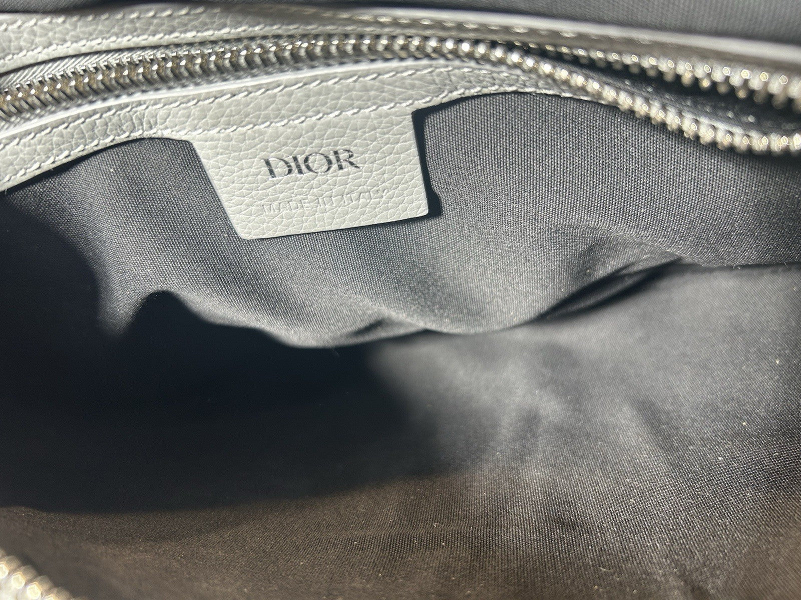 Christian Dior Saddle Crossbody Bag Leather