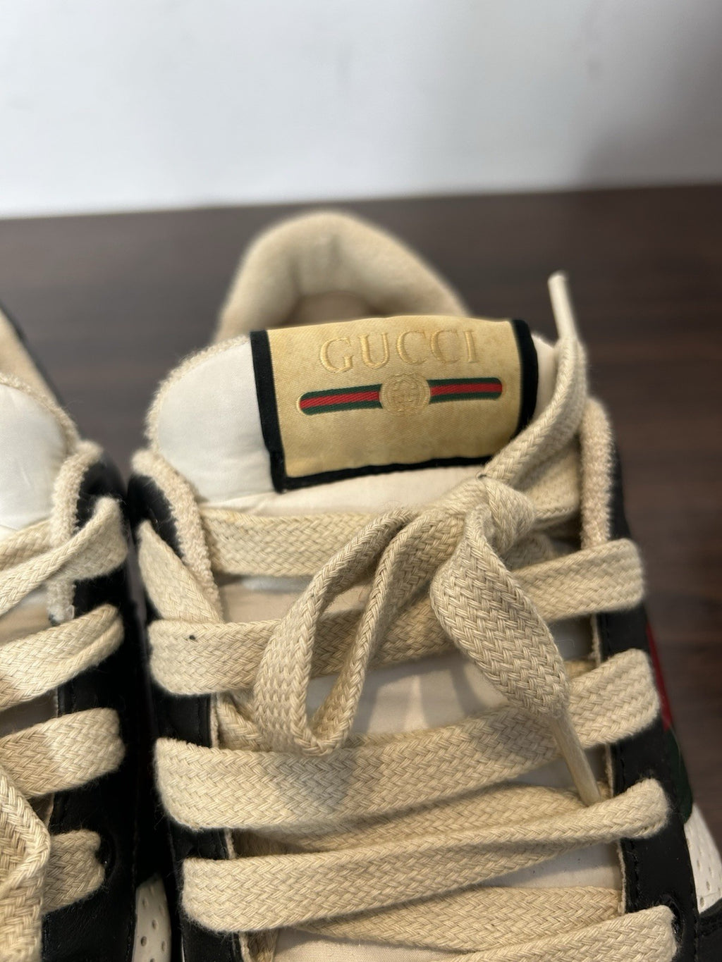 Gucci Screener Cloth Low Trainers Size 10US