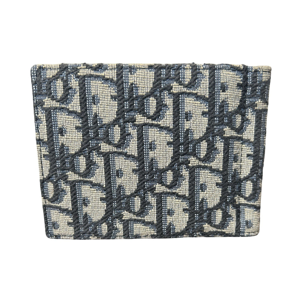 Christian Dior 2021 Oblique Oblique Jacquard Bifold Wallet