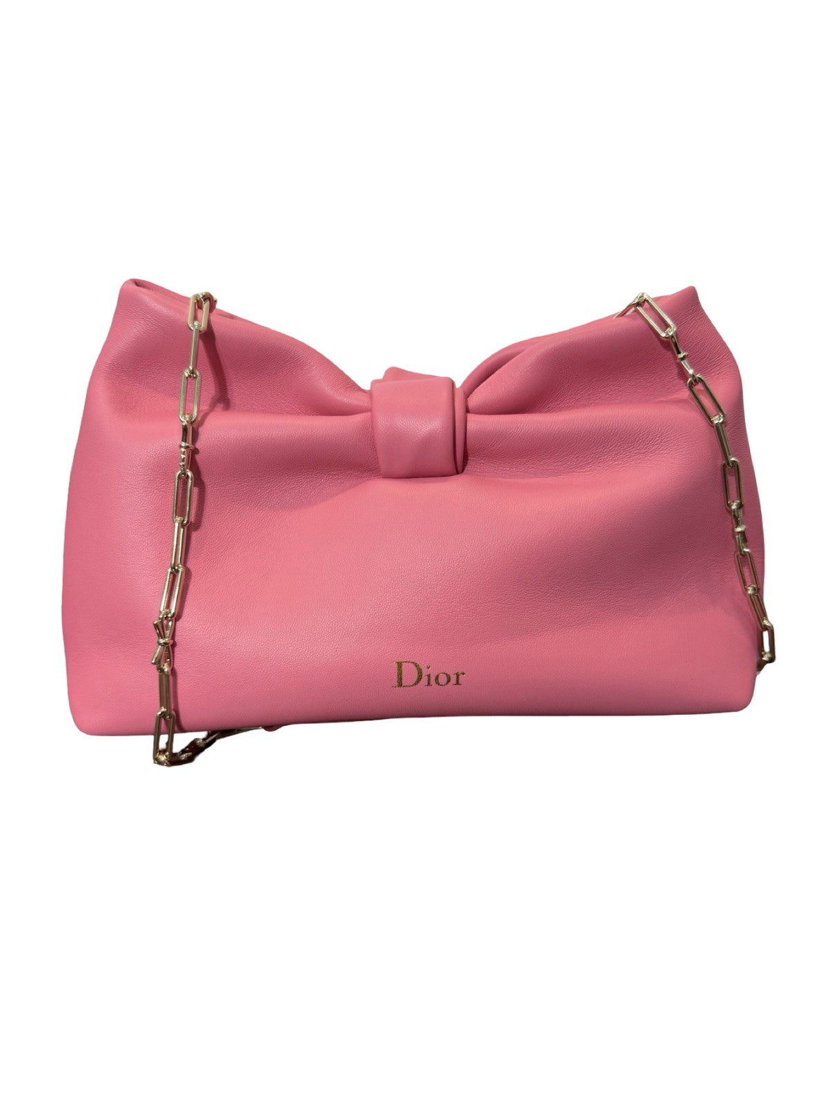 Dior Bow Pink Small Shoulder