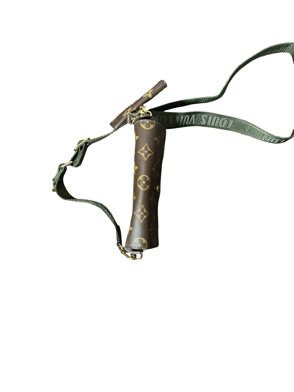 Louis Vuitton Felicie Green Interior Shoulder Bag Brown Canvas