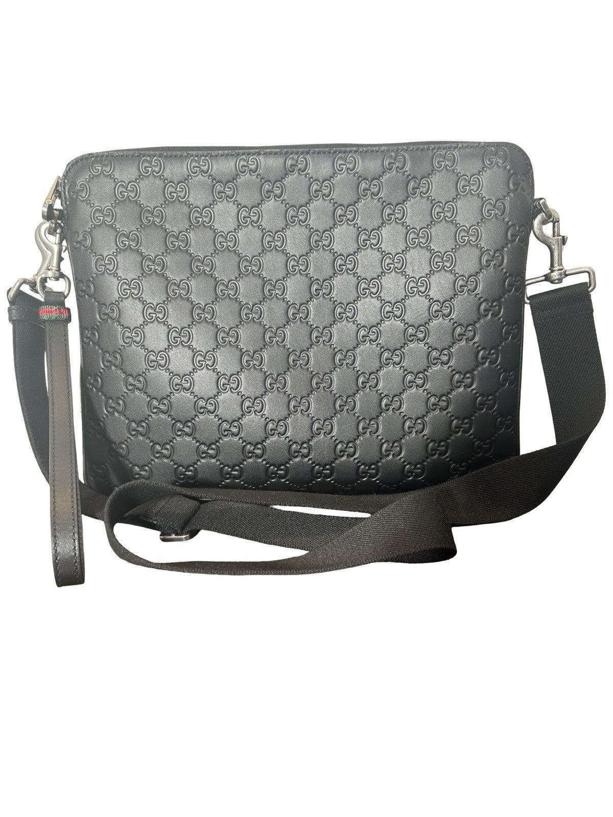 Gucci GG Emblem Medium Crossbody Bag Black