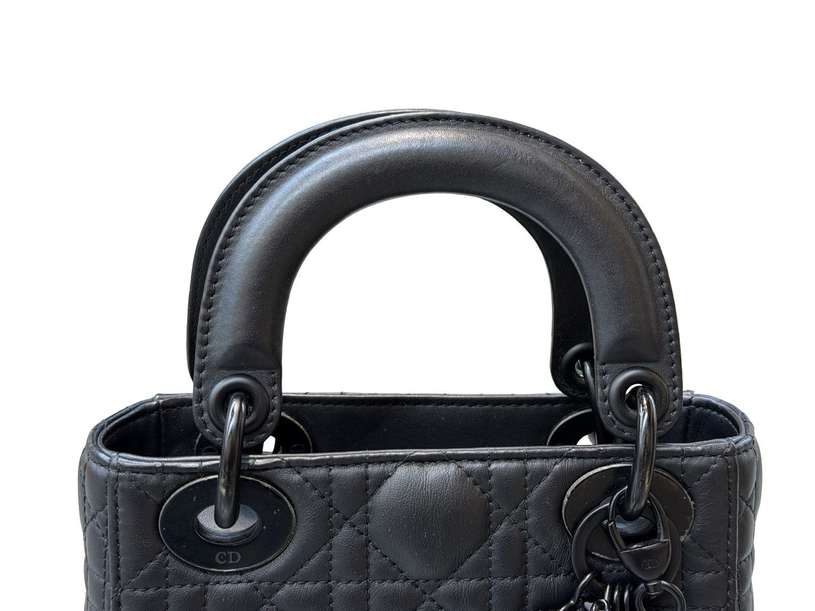 Christian Dior Ultra Matte Lady Dior Chain Mini Bag Cannage Quilt Calfskin