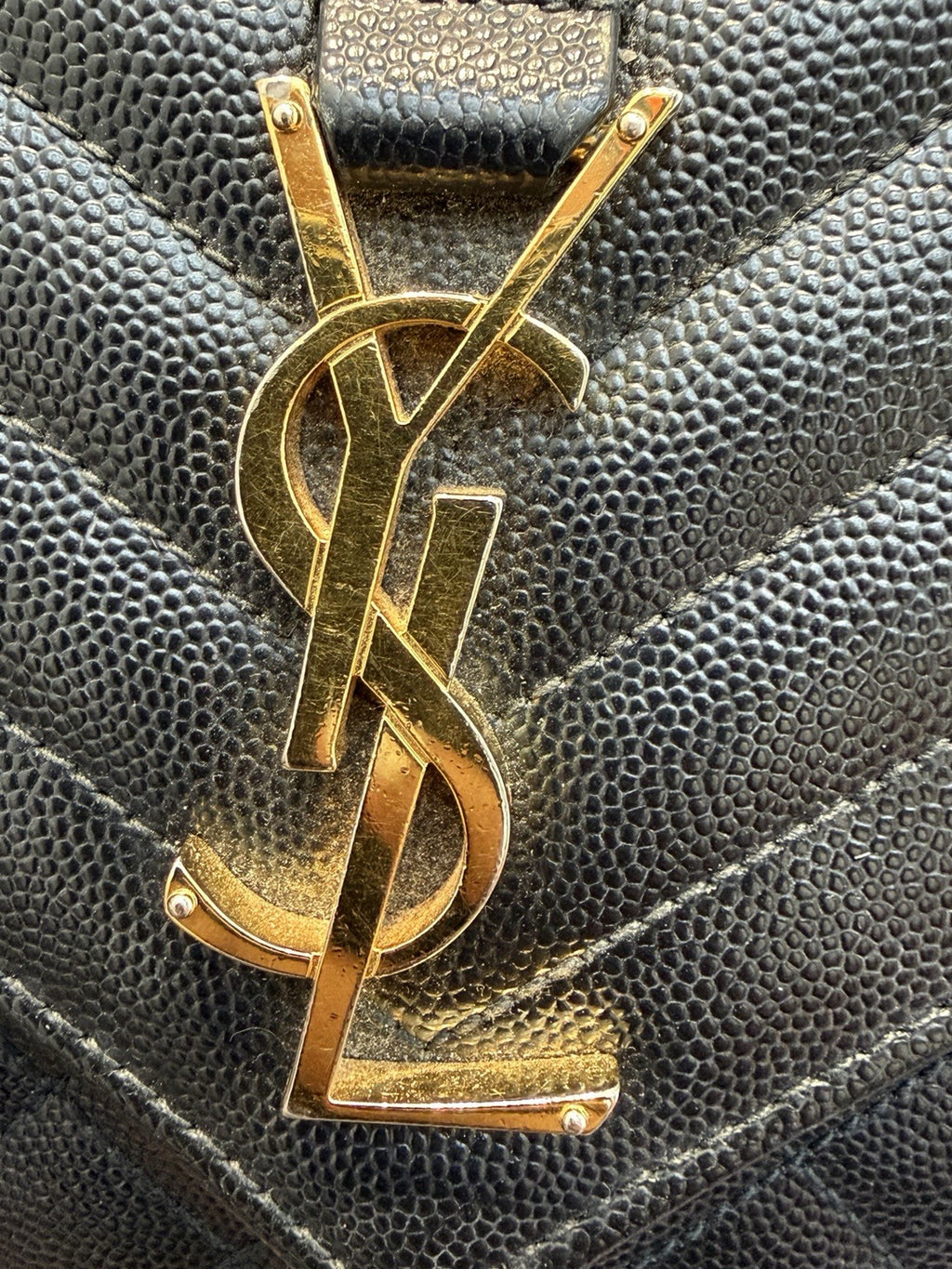 Saint Laurent YSL Envelope Black Shoulder Bag 