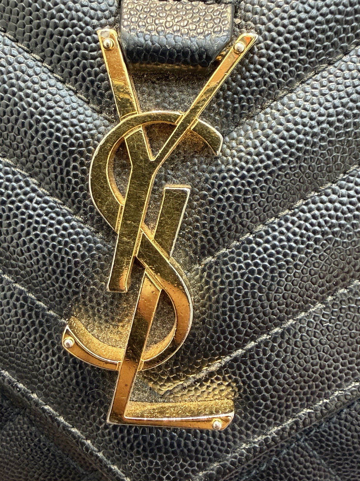 Saint Laurent YSL Envelope Black Shoulder Bag 