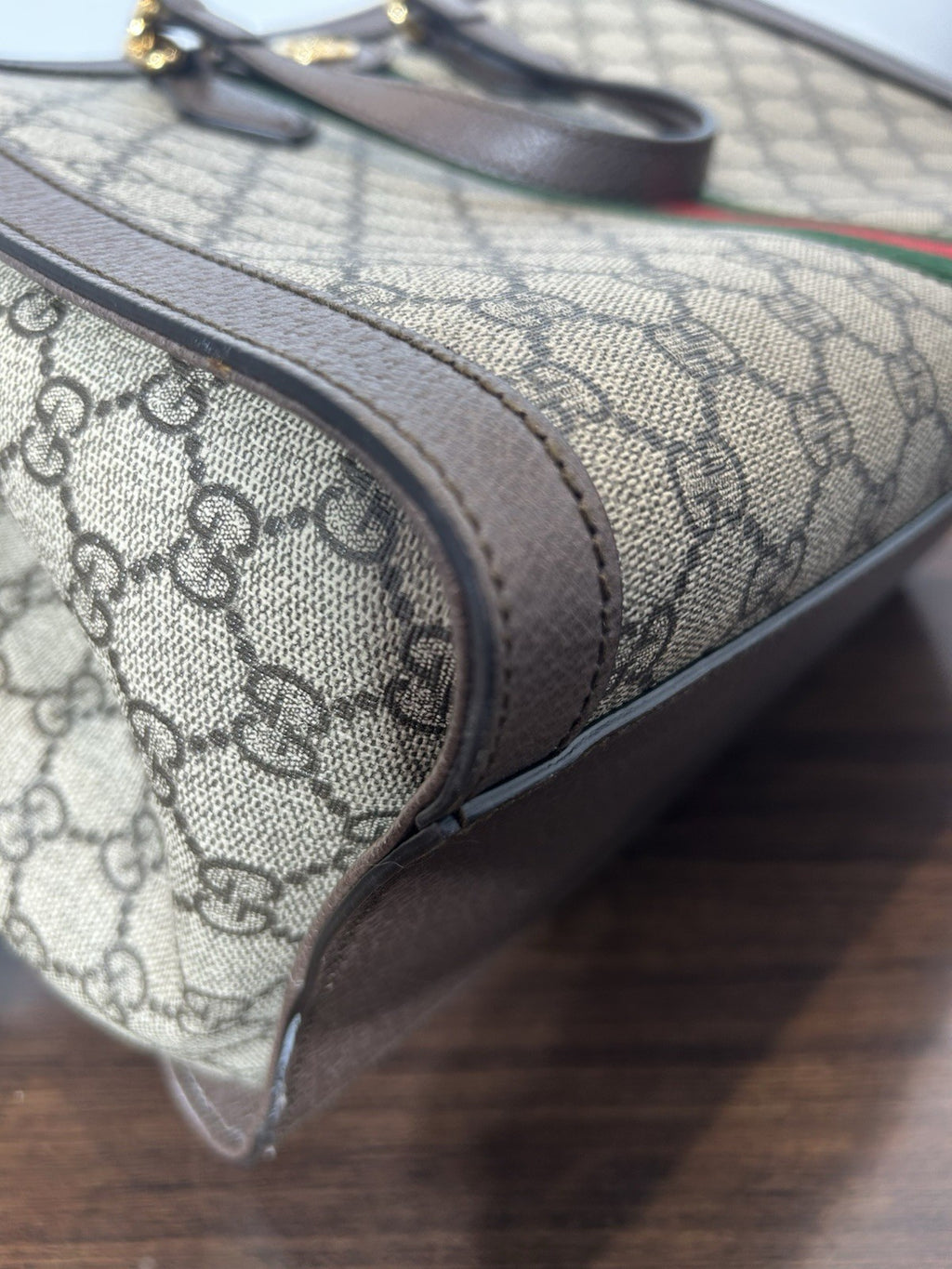 Gucci GG Supreme Ophidia Medium Top Handle