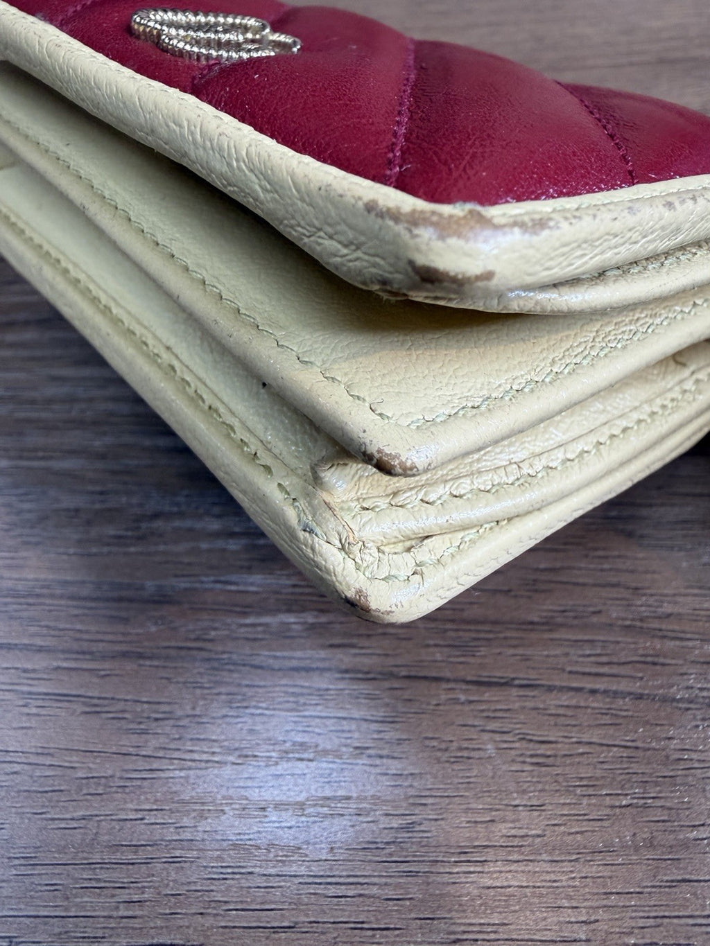 Gucci Gg Marmont Red Wallet 