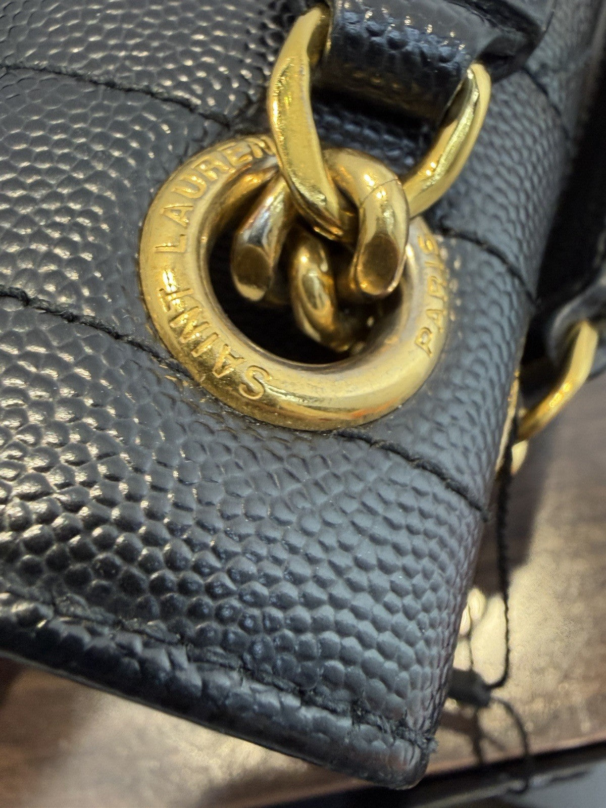 Saint Laurent YSL Envelope Black Shoulder Bag 