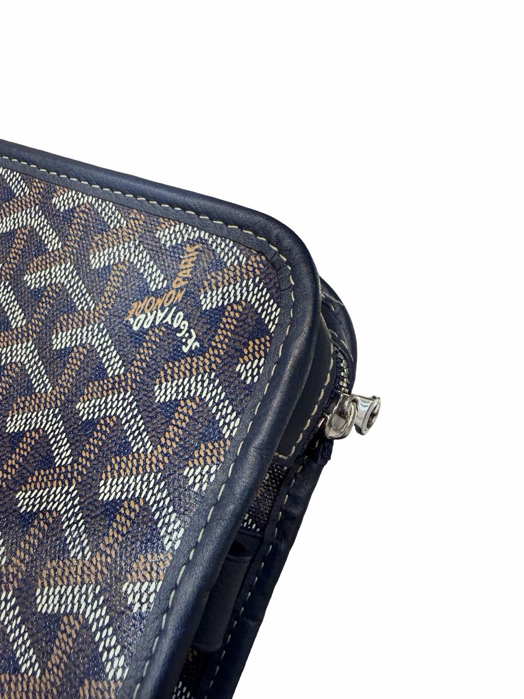 Goyard Goyardine Jouvance Blue Toiletry Pouch 