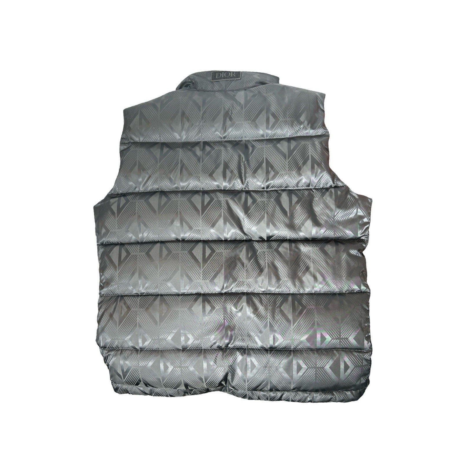 Dior Oblique Puffer Vest Homme Blue