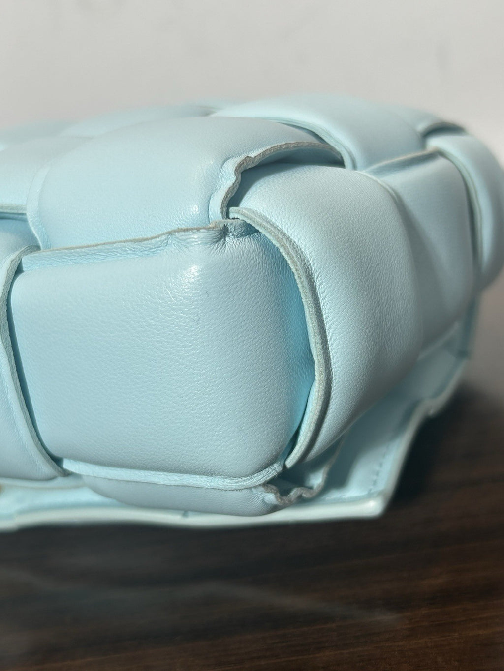 Bottega Veneta Blue Padded Cassette Crossbody Bag