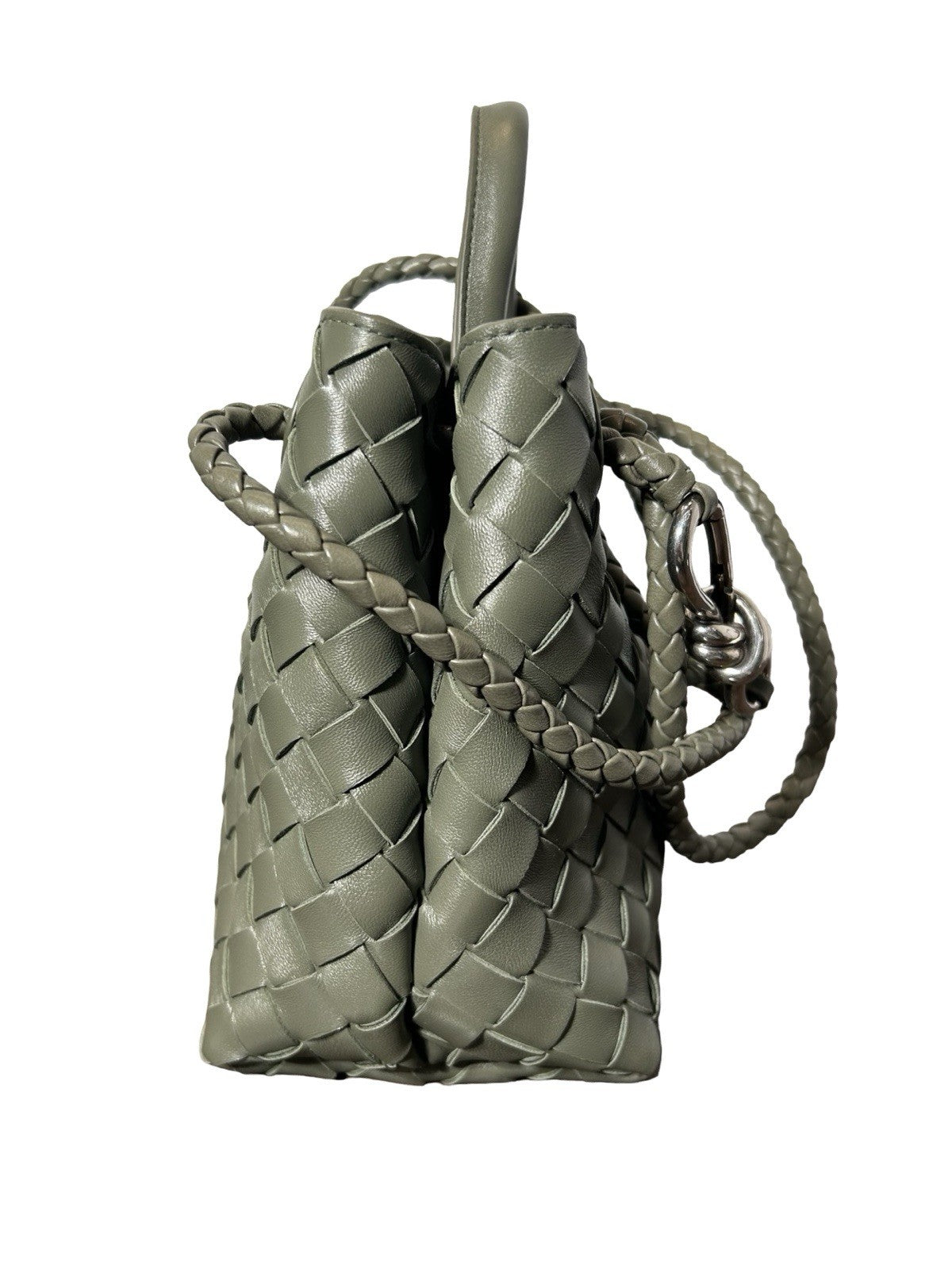Bottega Veneta Andiamo Small Intrecciato leather top handle bag