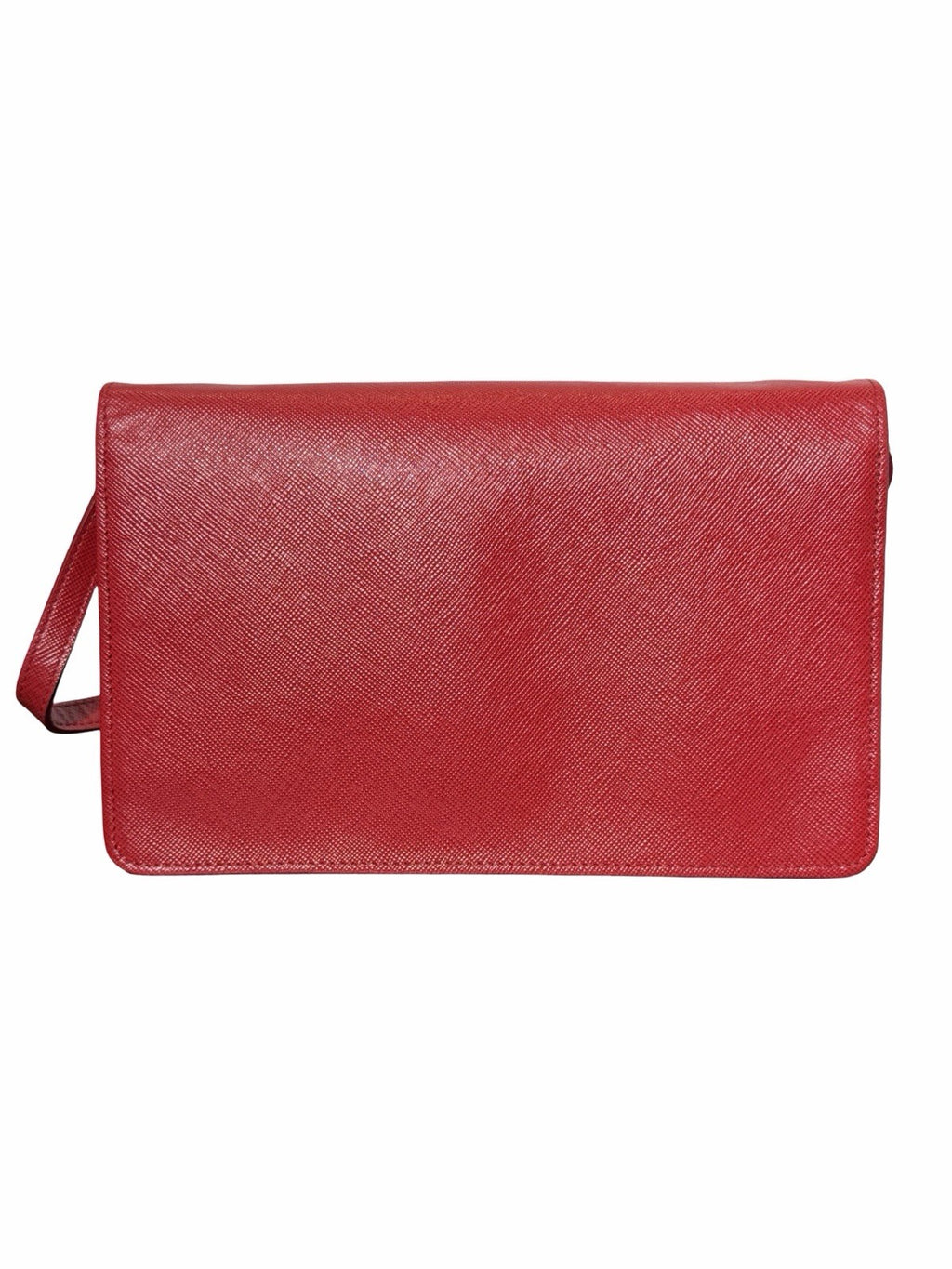 Prada Saffiano Metal Flap Leather Bag